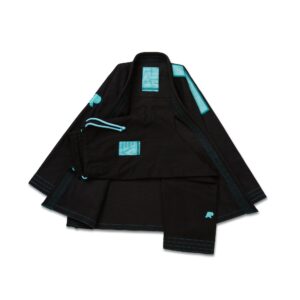 Albino & Preto Ocean Mist Herringbone Classic Black BJJ Gi with Bag