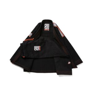 Albino & Preto BOW Herringbone Classic Black BJJ Gi with Bag – Premium Competition Kimono