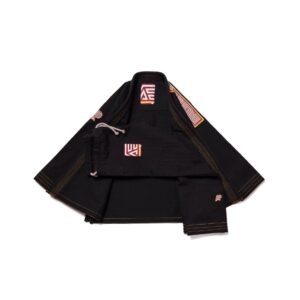 Albino & Preto Batch #111 Herringbone Classic YBM Black BJJ Gi with Bag