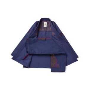 Albino & Preto Destination Fall Navy BJJ Gi with Bag – Premium Jiu-Jitsu Kimono