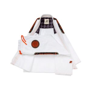 Albino & Preto RS Comp OO White BJJ Gi with Bag – Premium Herringbone Kimono