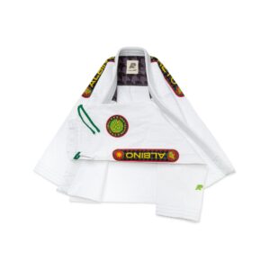 Albino & Preto RS Comp RYGB White BJJ Gi with Bag – Premium Competition Kimono