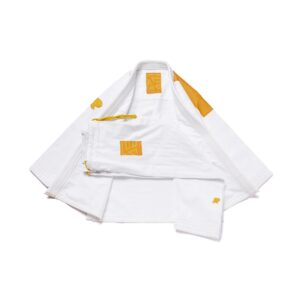 Albino & Preto Batch #94 Monochromatic Herringbone white Gi with Bag