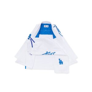 Albino & Preto x Los Angeles Dodgers MLB 47 BJJ Gi – Official White Kimono with Bag