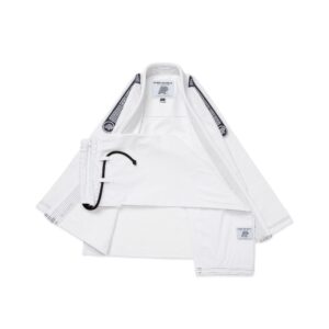 Albino & Preto MIL-SP Brazil DP.1 White BJJ Gi with Bag – Premium Herringbone Kimono