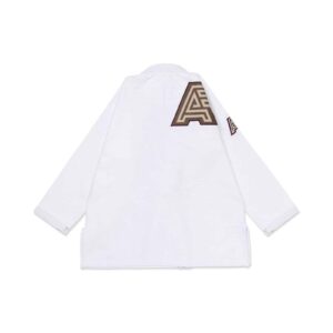 Albino and Preto POC Herringbone Classic BJJ Gi - White