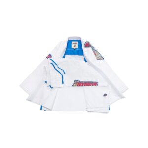 Albino and Preto A&P x Wing Gundam WHITE BJJ Gi with Bag – Premium Brazilian Jiu-Jitsu Gi
