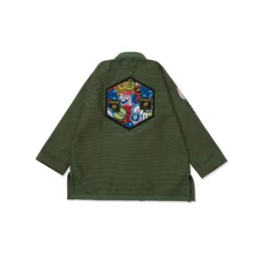 Albino & Preto Fundamental Olive Green “With Bags” BJJ Gi