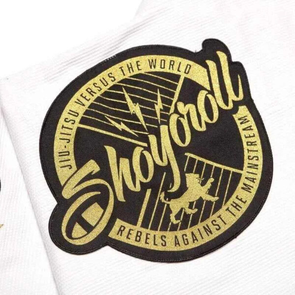 Shoyoroll Lotto 103 Gi da BJJ bianco oro metallizzato Competitor