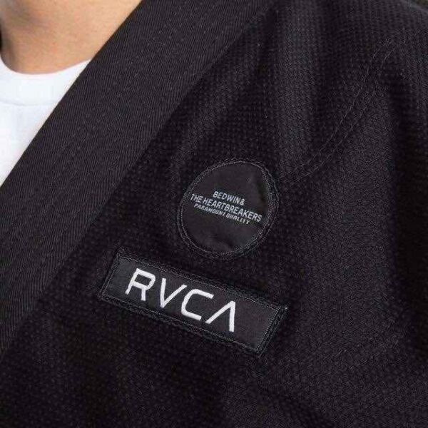 Shoyoroll RVCA x Heartbreakers Batch 115 Schwarzer BJJ-Gi (Jiu-Jitsu-Kimono) mit Tasche