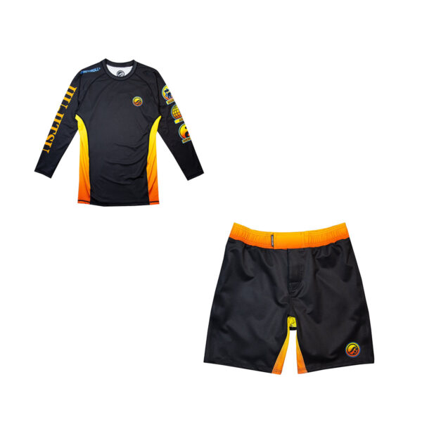 Alternative Sichtweise auf Shoyoroll Batch #143 Malibu Rash Guard and Shorts | Premium BJJ No-Gi Set