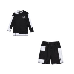 Shoyoroll Batch #120 Blocked Out Rash Guard and Shorts | Premium BJJ No-Gi Set
