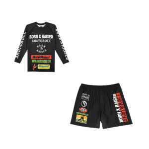 Shoyoroll Born x Raised x Shoyoroll Rash Guard & Shorts – Limited Edition BJJ Gear