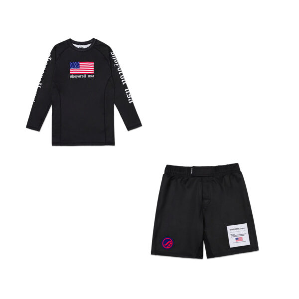 Альтернативный взгляд на Shoyoroll Batch #151: 24 Americana Rash Guard & Shorts – Premium BJJ Gear