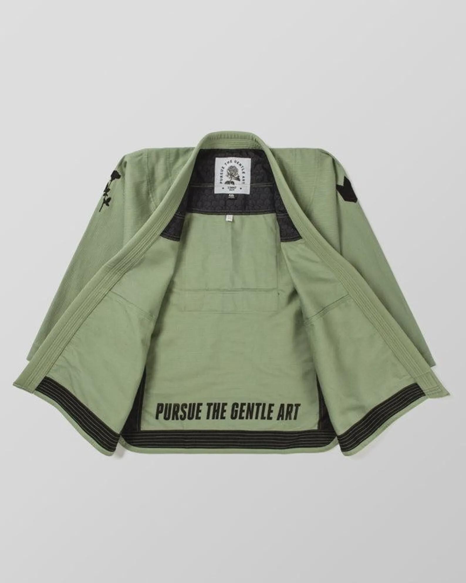 Kingz Pursue "The Gentle Art" BJJ Gi Kimono - Olive Green - Imagem 2